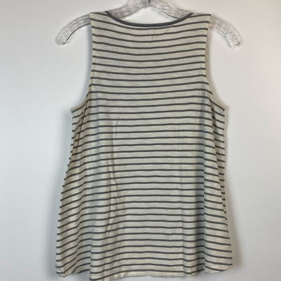Madewell Forward-Seam Tank Top Gray Stripe Size Small - Picture 8 of 11